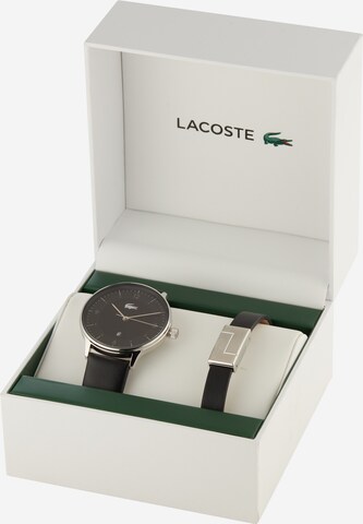 LACOSTE Analog klocka i svart