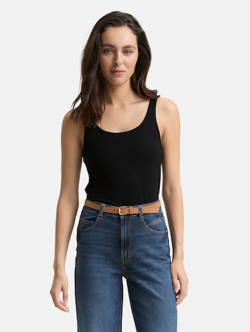 TOM TAILOR Top in Schwarz: Vorderseite