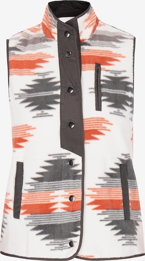 Vestă SANIKA pe gri grafit / pământiu / portocaliu homar / alb, Vizualizare produs