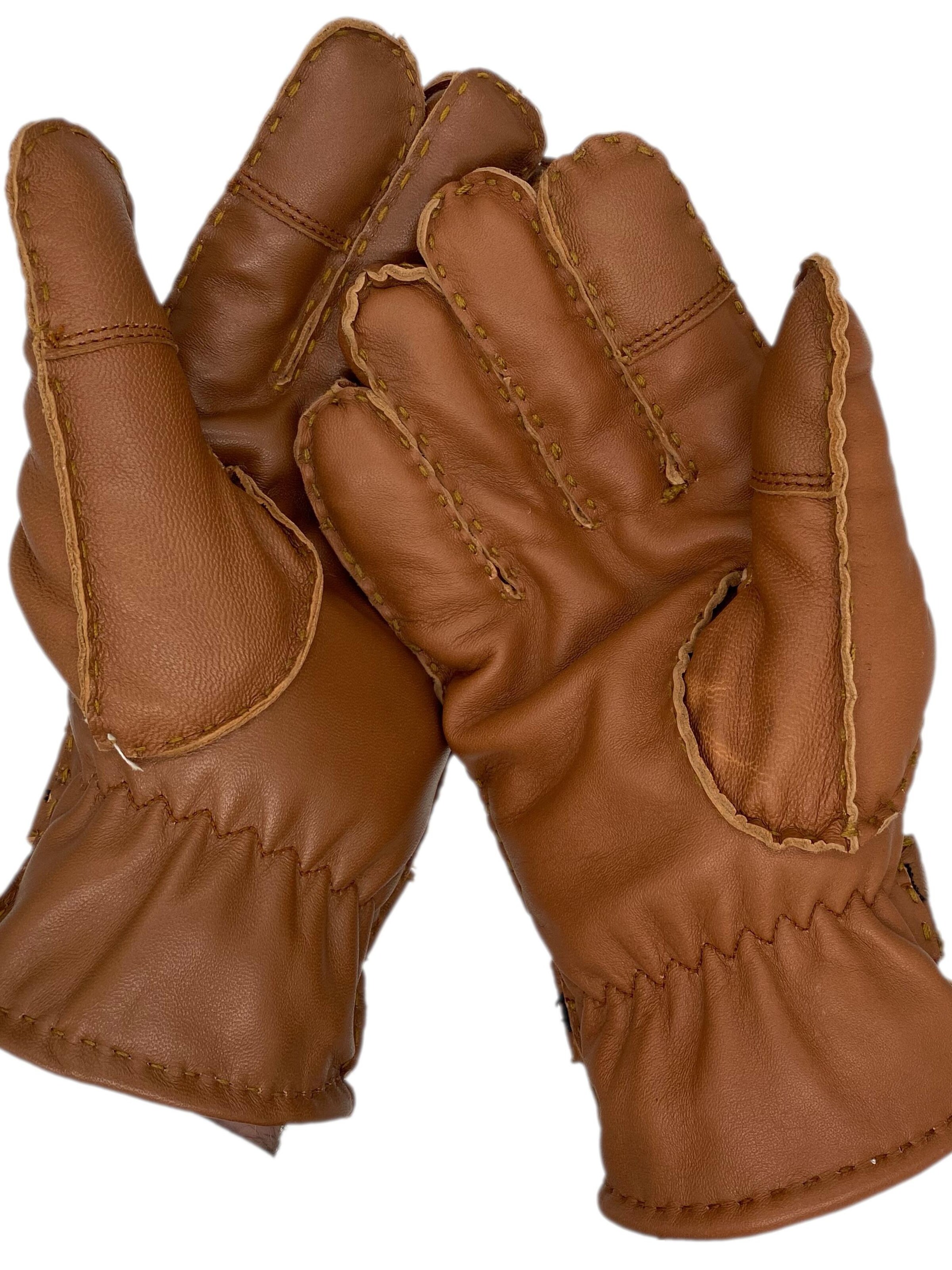 Glow Hamburg Fingerhandschuhe 'FW01-04XX-1'‌‌‌‌‌‌‌ in Braun