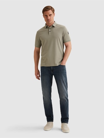 T-Shirt 'Polo shirt in interlock jersey with texture' VANGUARD en vert