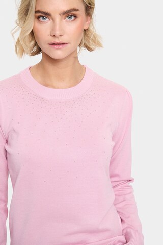 SAINT TROPEZ Pullover 'CherriSZ' in Pink