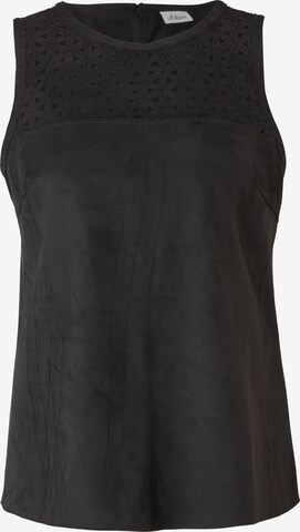 s.Oliver BLACK LABEL Bluse in Schwarz: predná strana