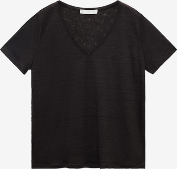 T-shirt 'LINITO' MANGO en noir : devant