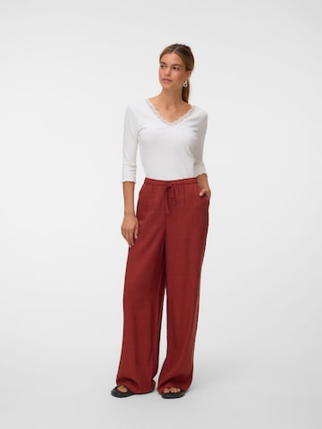 Wide Leg Pantalon 'VMRosie' VERO MODA en marron