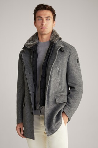 JOOP! Between-Seasons Coat 'Gary' in Grey: front