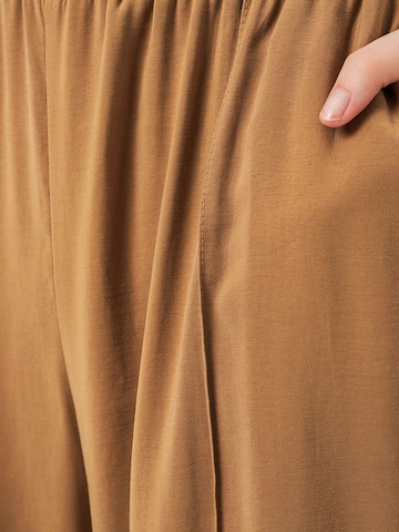 Wide Leg Pantalon Bigdart en marron