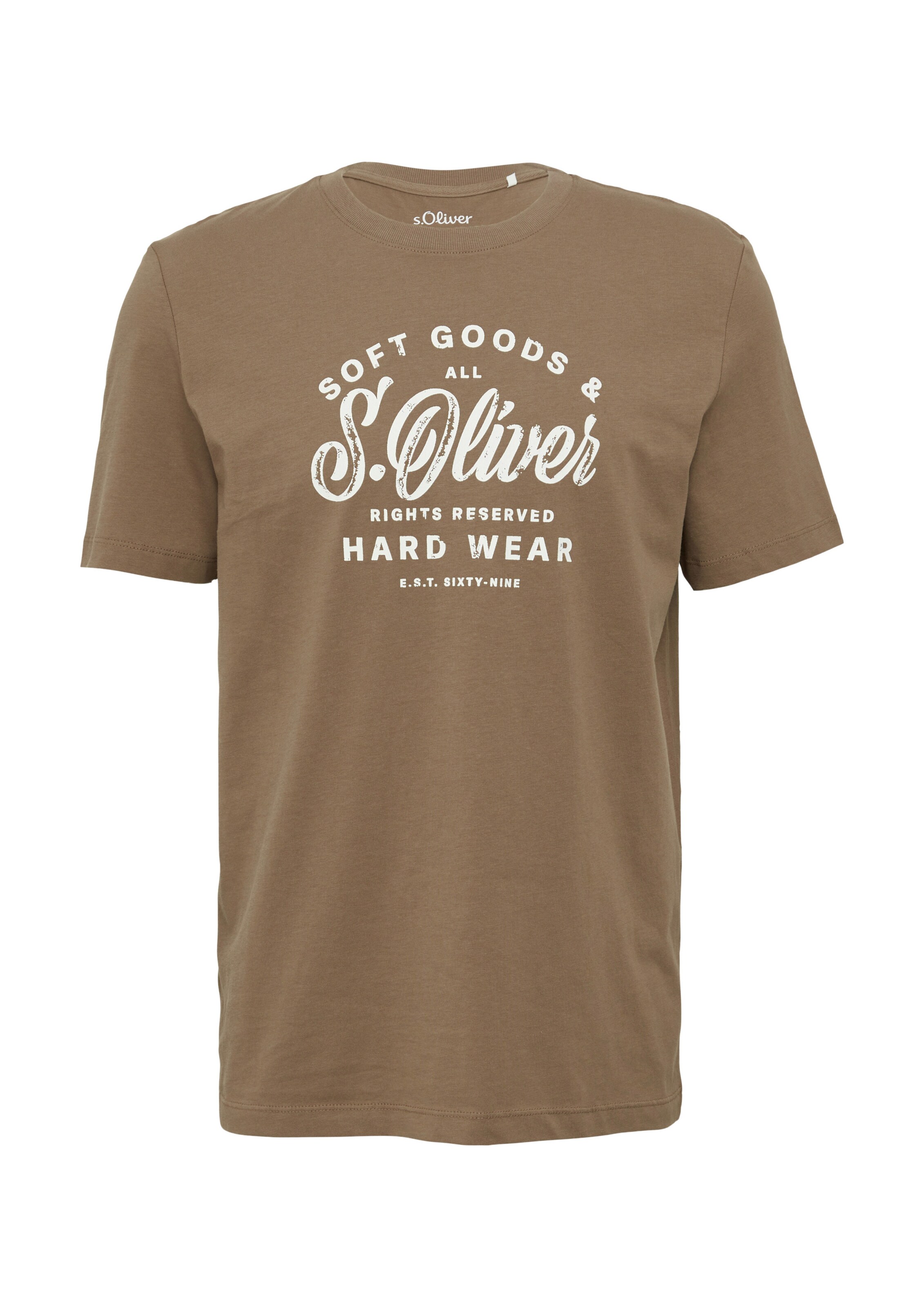 T-Shirt s.Oliver en beige : devant