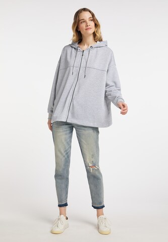 DreiMaster Vintage Zip-Up Hoodie in Grey