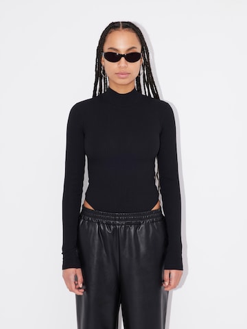 LeGer by Lena Gercke Shirt Bodysuit 'Adelaide' in Black: front