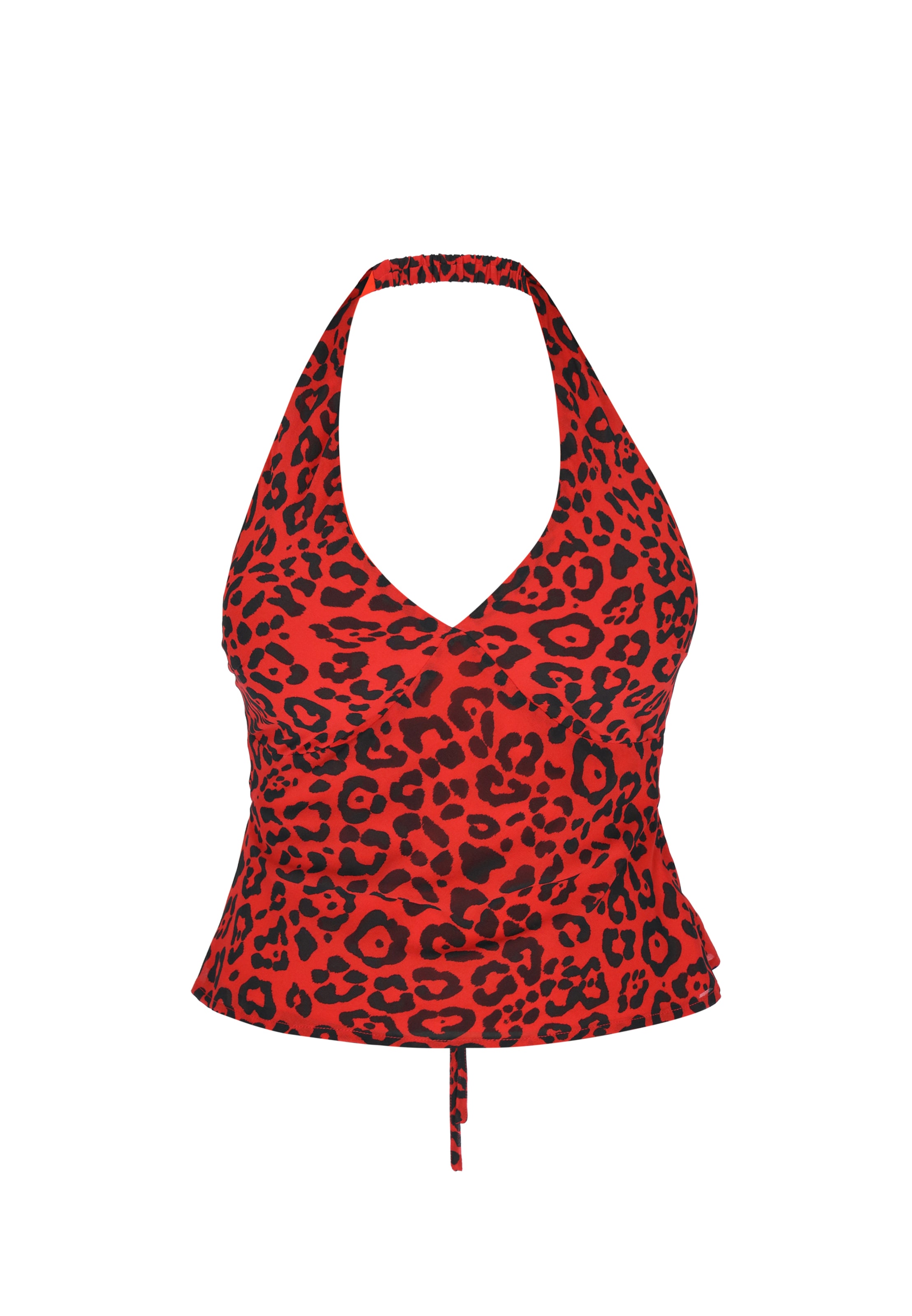 faina - Top 'Festive' em vermelho: frente