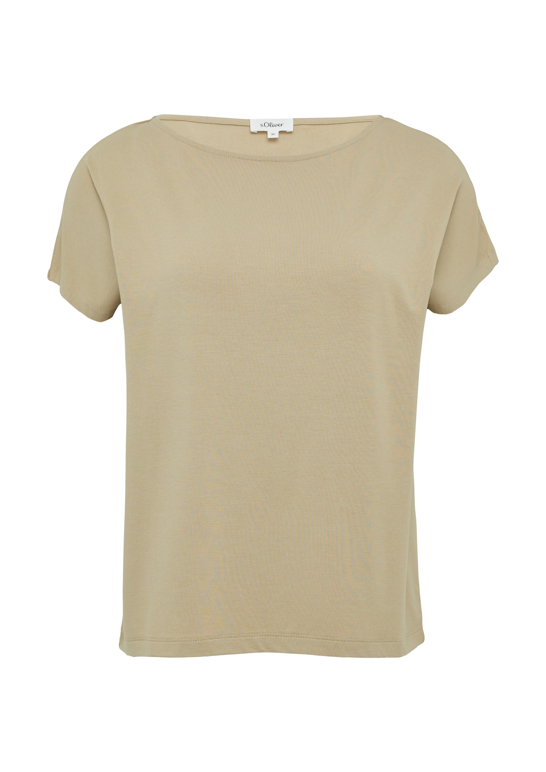 s.Oliver Shirt in Bruin: voorkant