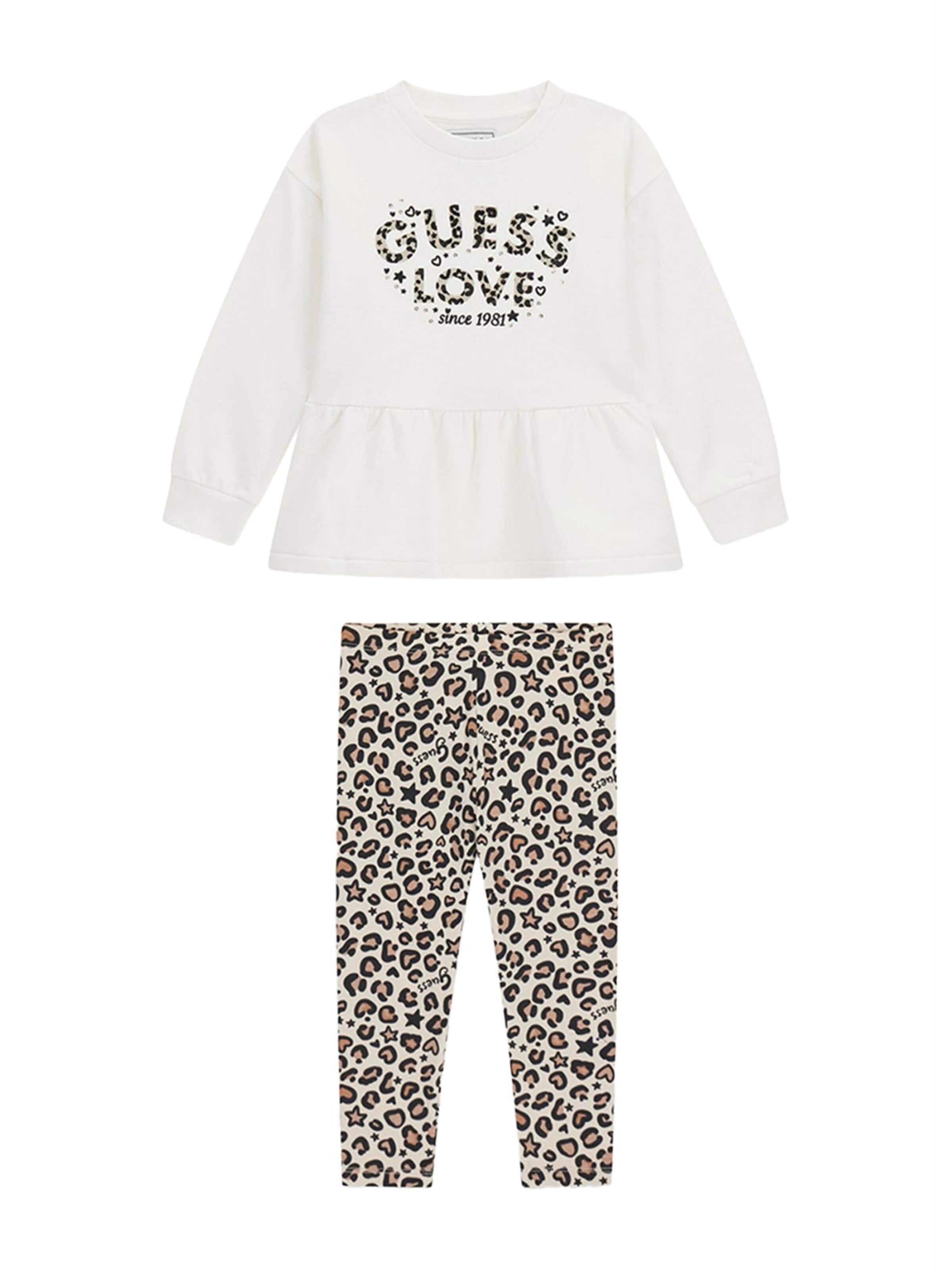 Set di GUESS KIDS in beige: frontale