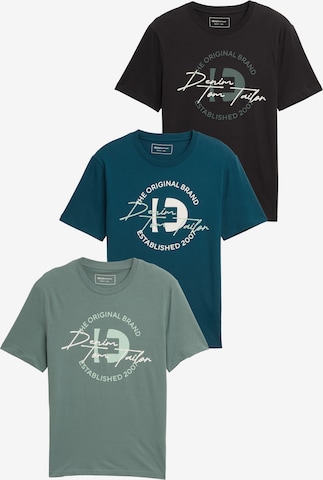 TOM TAILOR DENIM Póló - zöld: elől