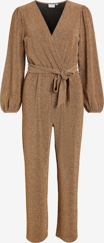 VILA Jumpsuit 'MYNTE' in Goud: voorkant