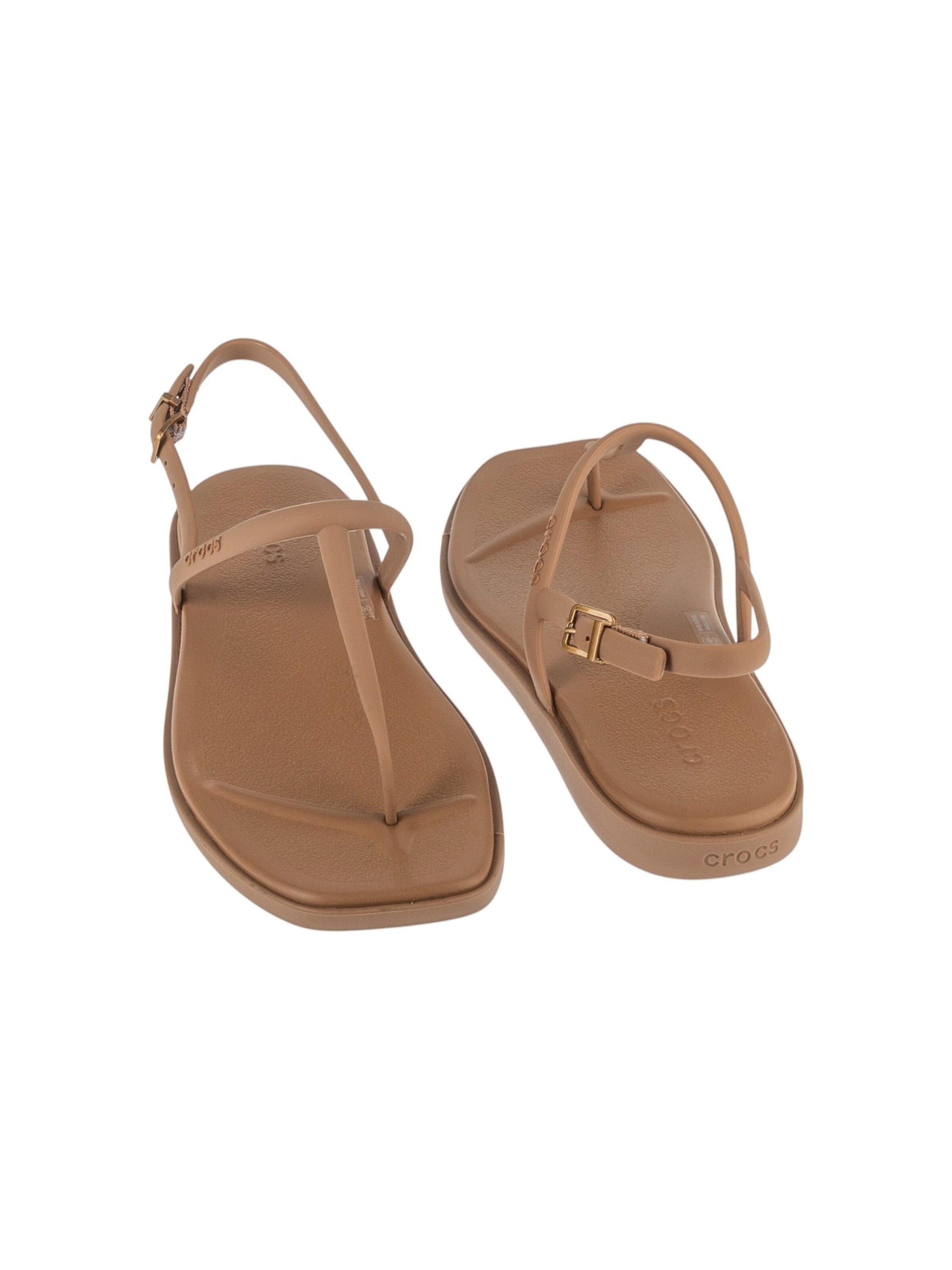Crocs T-bar sandals 'Miami Thong Flip' in Brown