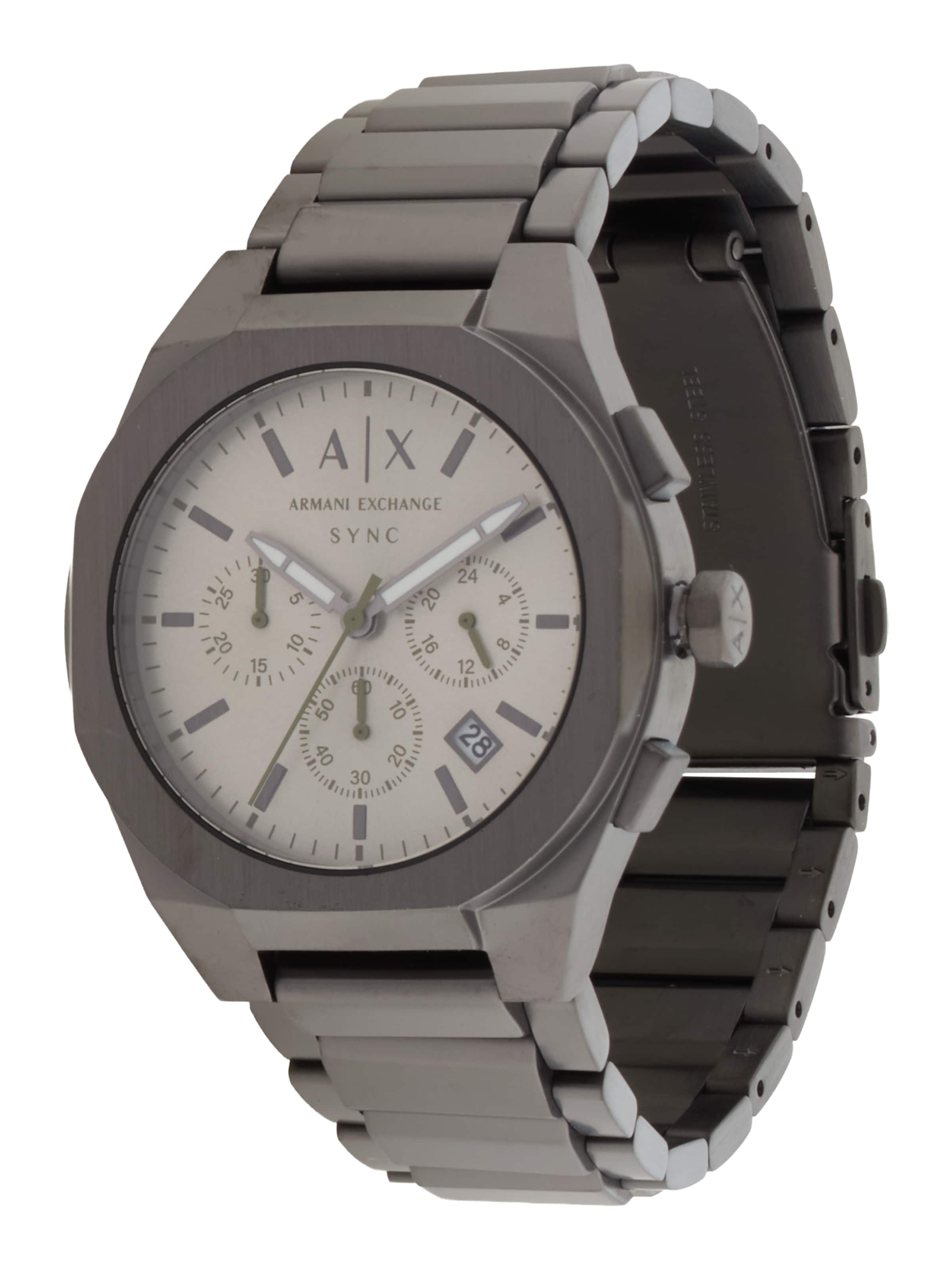 ARMANI EXCHANGE Analog watch 'SYNC' in Grey: front