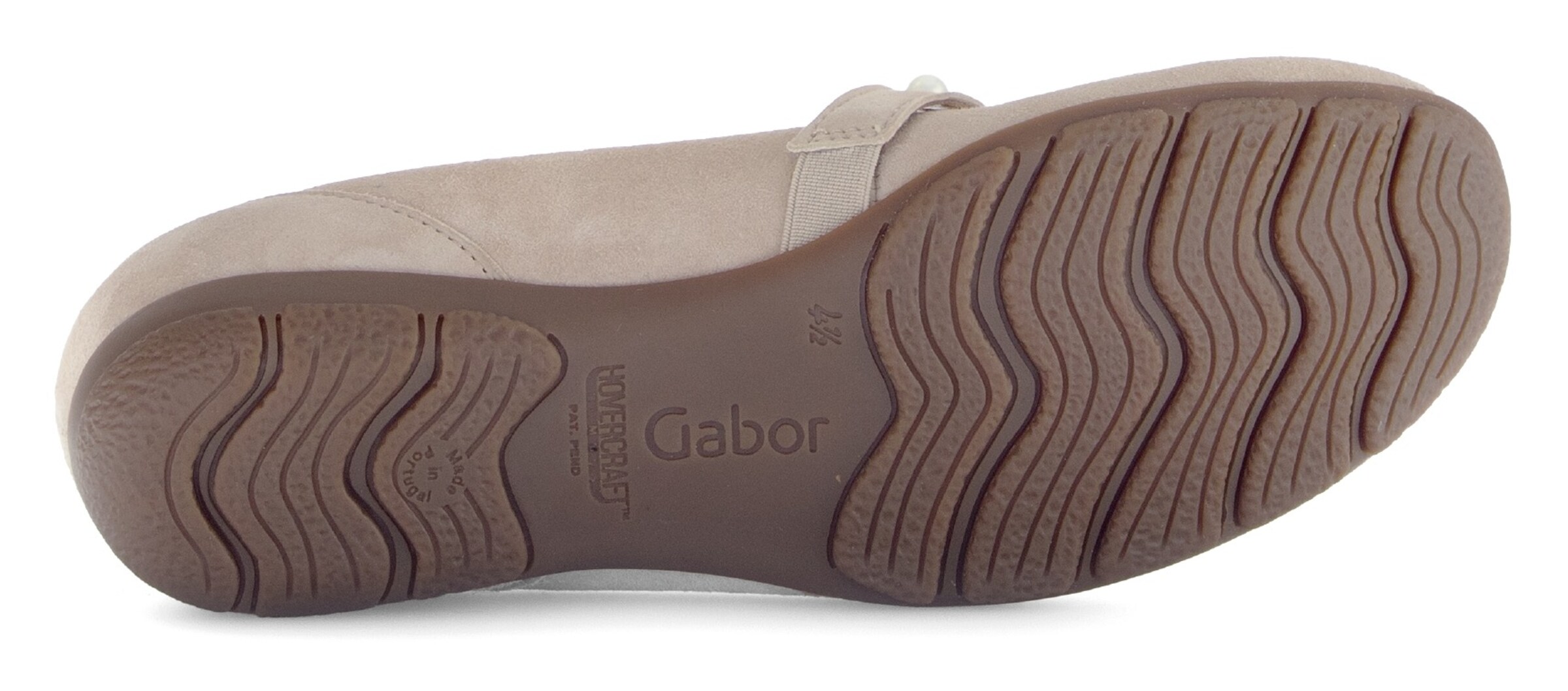 GABOR Ballet Flats with Strap in Beige
