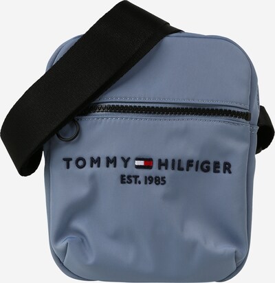 TOMMY HILFIGER Umhängetasche in taubenblau / rot / schwarz / weiß, Produktansicht