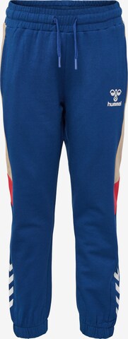 Hummel Tapered Pants 'Mican' in Blue: front