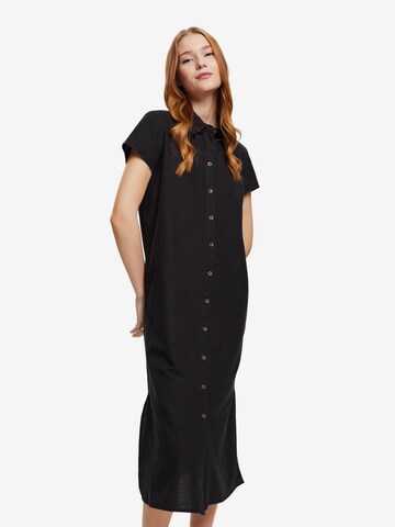 ESPRIT Shirt Dress in Black: front