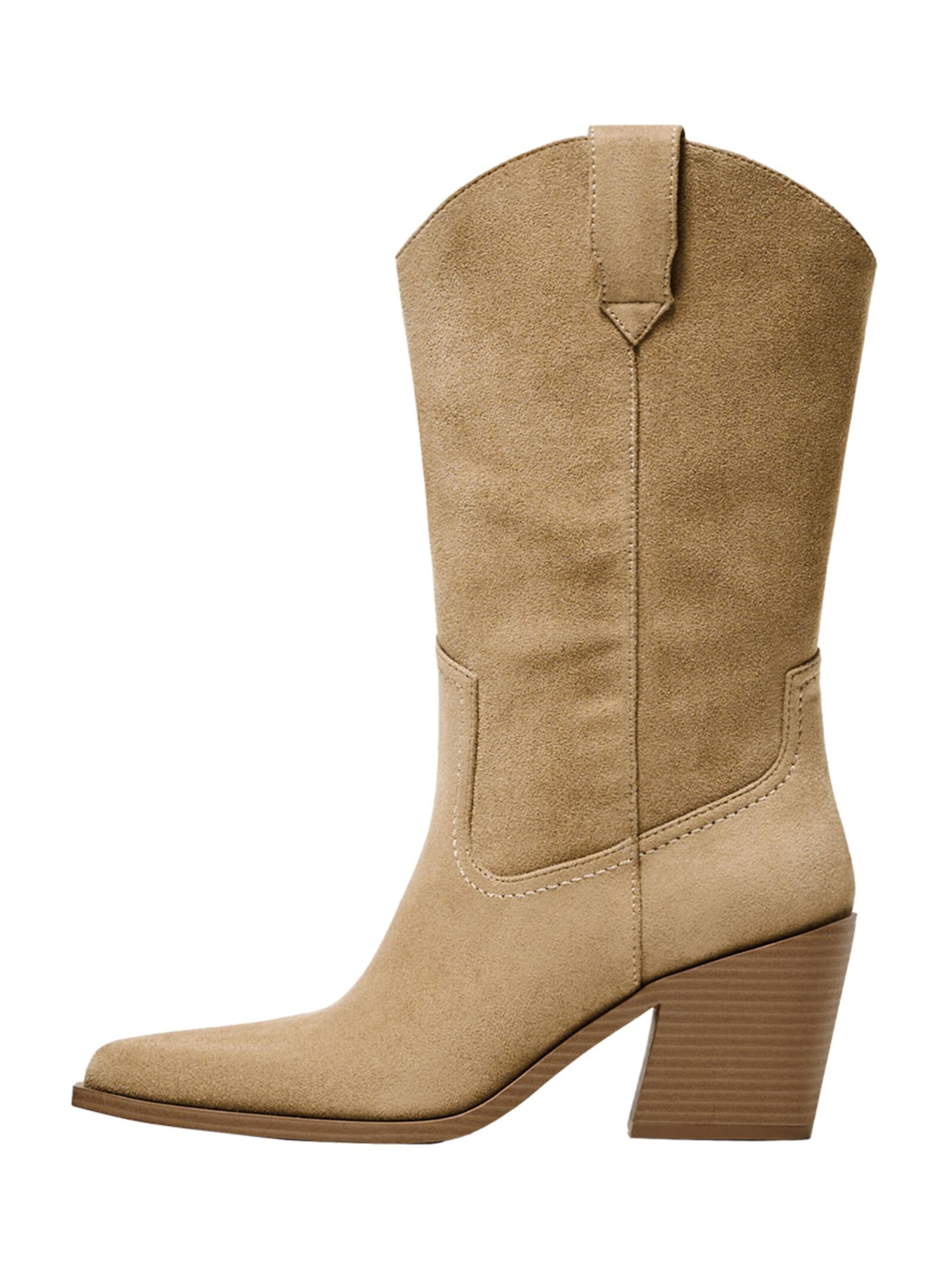 Stivale da cowboy di Bershka in beige