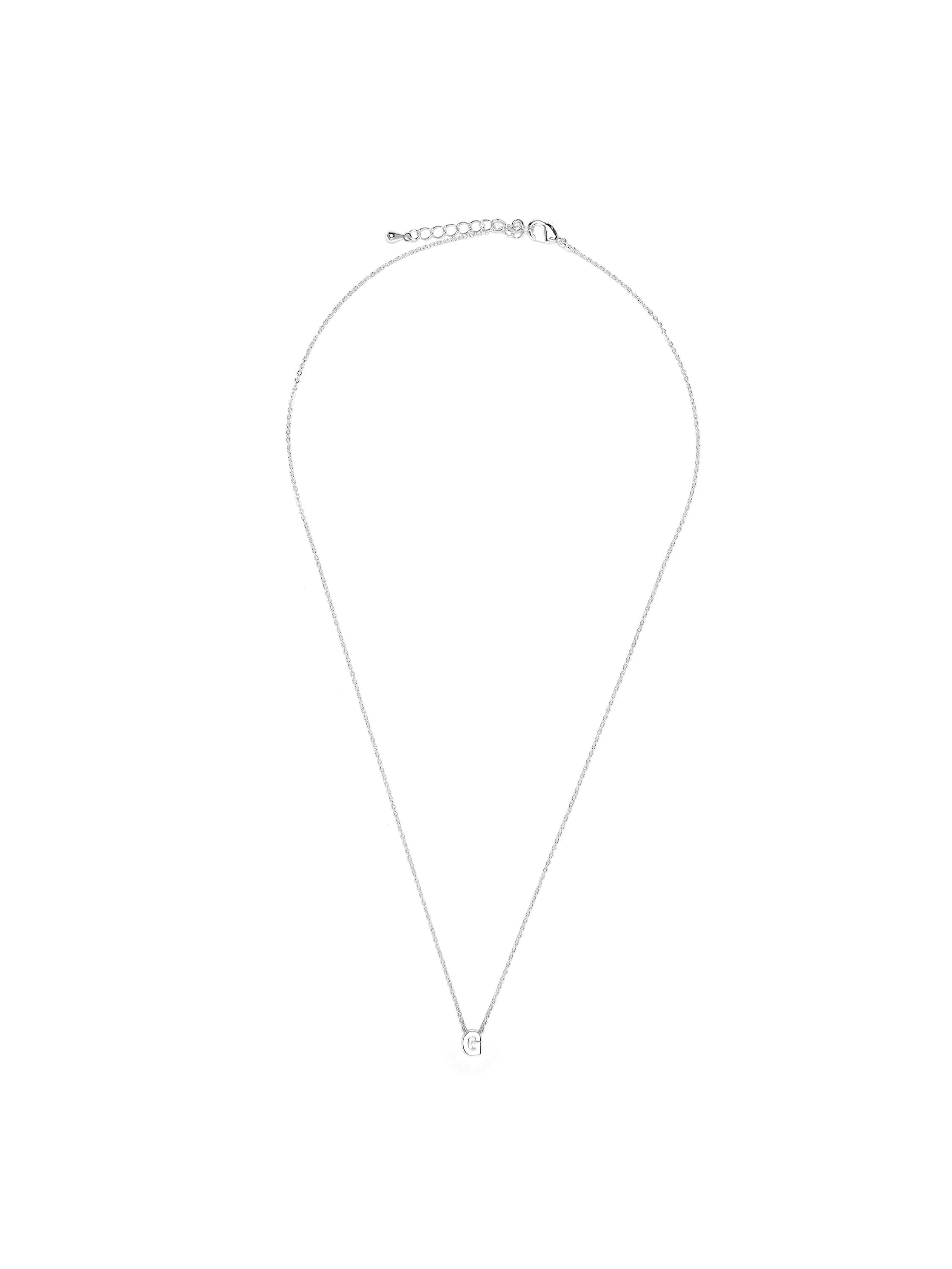 Luxenter Cadena 'Alphabet G' en plata, Vista del producto