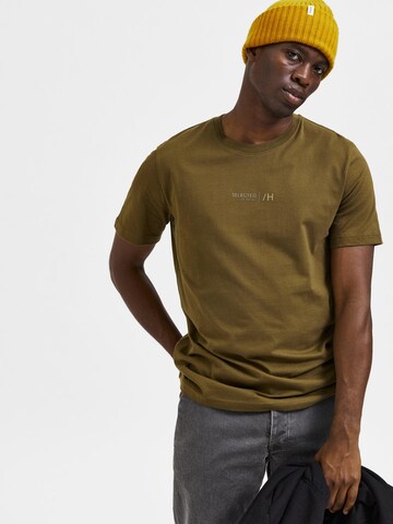 SELECTED HOMME - Camiseta 'Boris' en verde