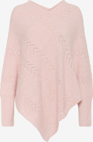 Cape 'CRHoliday' Cream en rose : devant