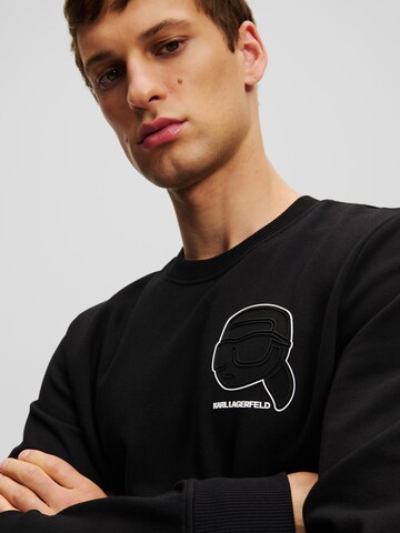 Karl Lagerfeld Sweatshirt ' IKONIK' in Schwarz