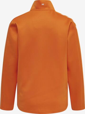 Hummel Sports sweat jacket in Orange