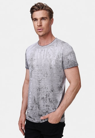 Rusty Neal T-Shirt in Grau: Vorderseite