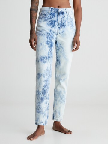 Calvin Klein Jeans Ohlapna forma Kavbojke | modra barva: sprednja stran