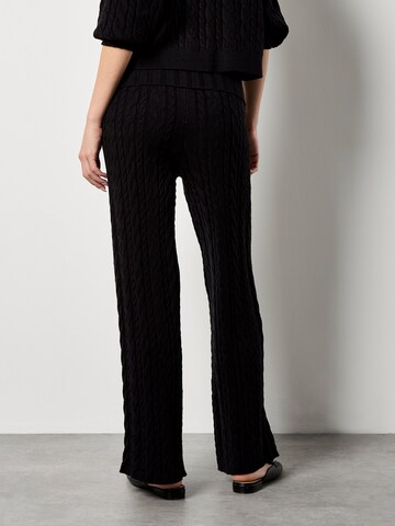 Wide leg Pantaloni di Apricot in nero