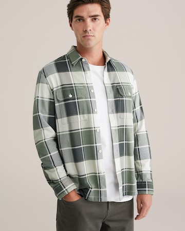 Regular fit Camicia di WE Fashion in verde: frontale