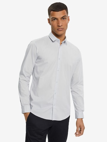 Slim fit Camicia di ESPRIT in blu: frontale