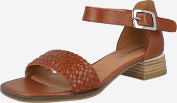 CAPRICE Sandalen met riem in Bruin: voorkant