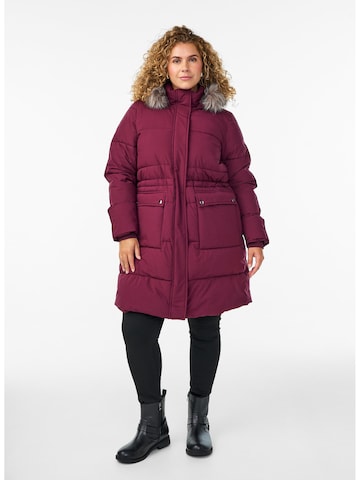 Zizzi Winter jacket 'Cajulia' in Red