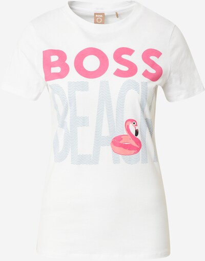 Tricou 'Ediary' BOSS Black pe albastru deschis / roz / negru / alb, Vizualizare produs