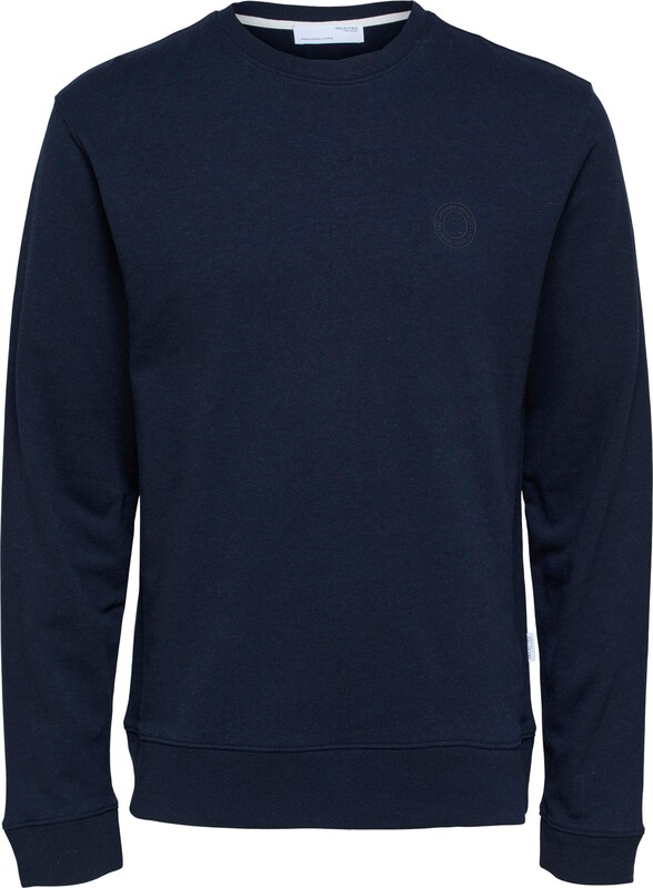 SELECTED HOMME Sweatshirt 'SOON' in Nachtblau SELECTED HOMME Sweatshirt 'SOON' in Nachtblau