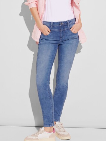 STREET ONE Skinny Jeans 'York' in Blue: front