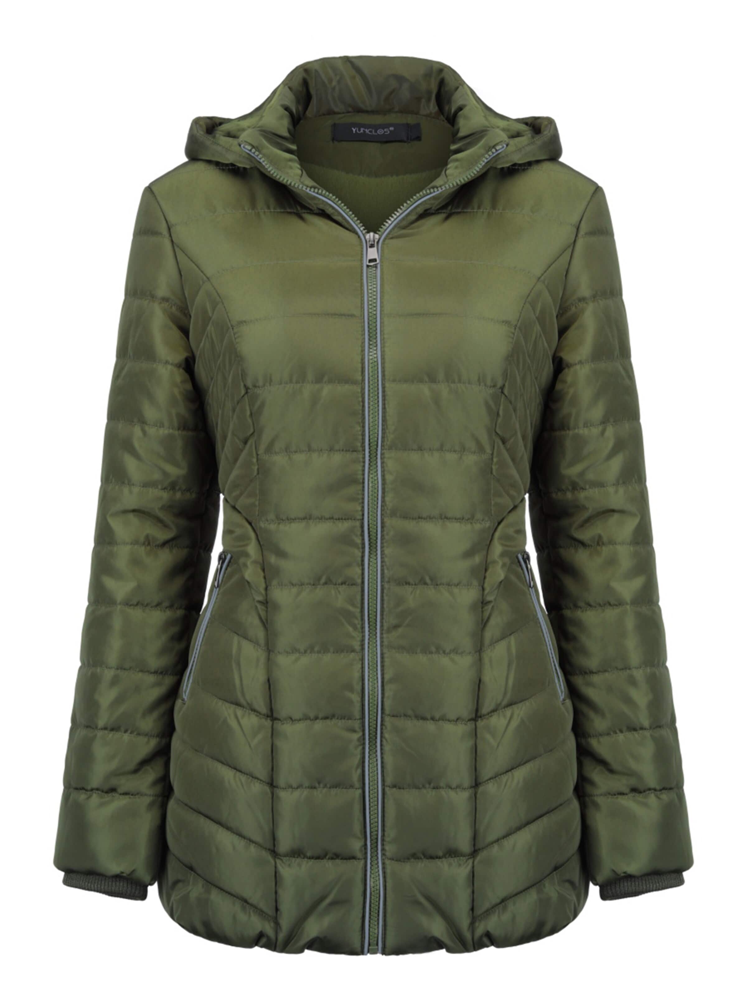 YOUTHUP Winterjacke‌‌ in Grün: Vorderseite