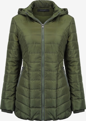YOUTHUP Winter Jacket in Green: front
