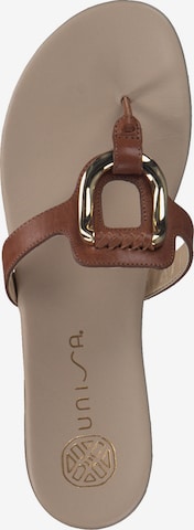 UNISA T-Bar Sandals in Brown