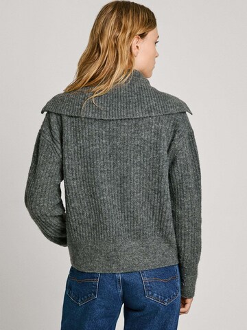 Pepe Jeans Gebreid vest 'IRMA' in Grijs