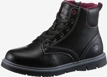 Lumberjack Boots in Black: front