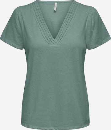 ONLY Μπλουζάκι 'BENITA' σε πράσινο: μπροστά