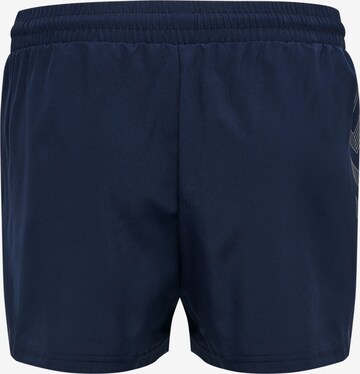 Hummel Regular Workout Pants 'Move' in Blue: front