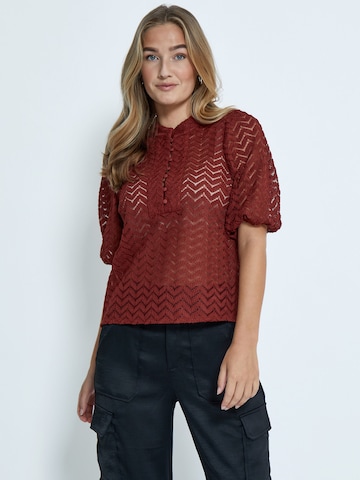 minus Blouse 'Jeva' in Brown: front