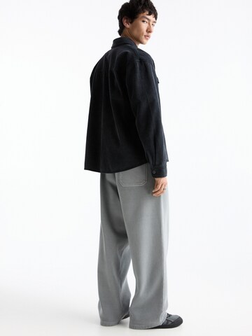 Pull&Bear Comfort Fit Hemd in Grau